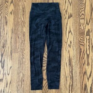 lululemon athletica Align Black Camo High-Rise 25” Leggings